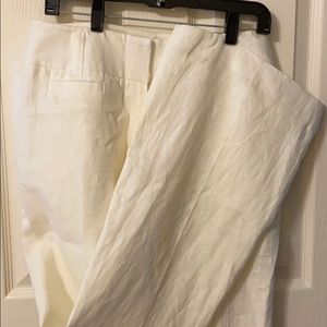 Wide leg linen pants